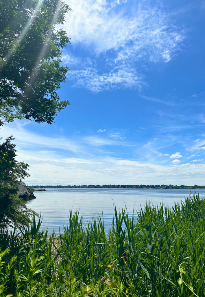 view from East Bay Bike Path,one of the fun Rhode Island Date ideas