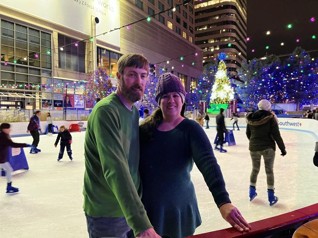 Natasha and Dan Ice Skating