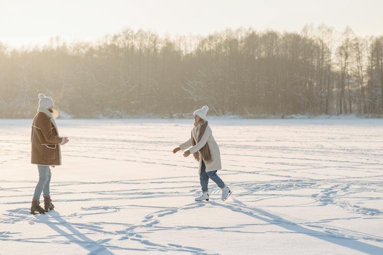 A Couple Ice Skating