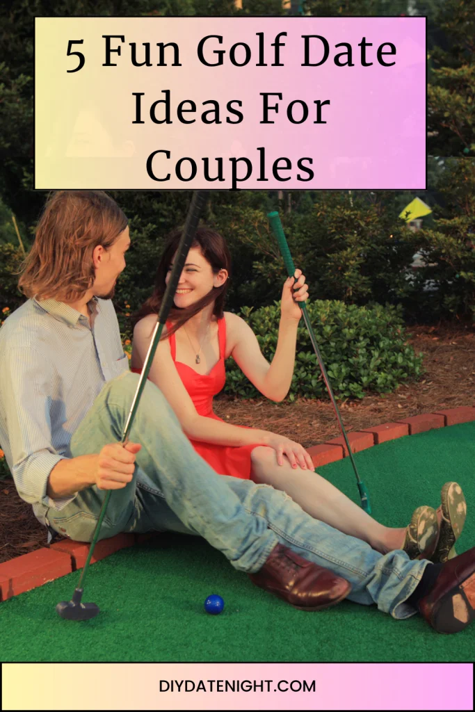 Golf Date Ideas Pinterest pin graphic