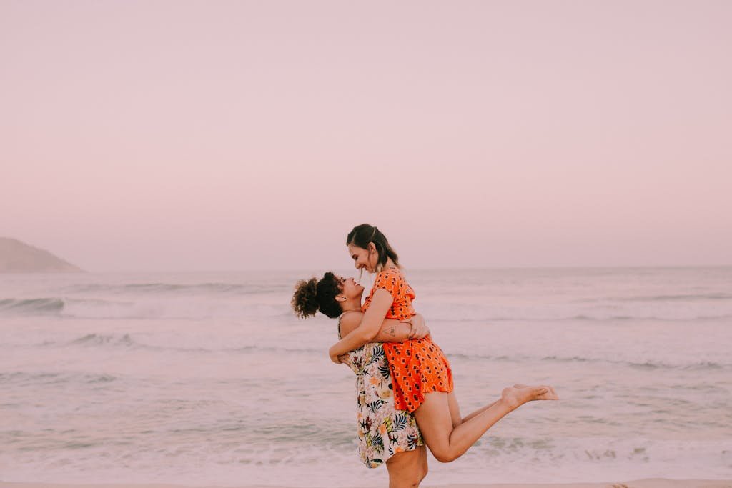 Happy Couple at the Beach