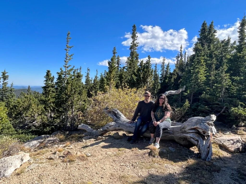 Tasha and Dan hiking