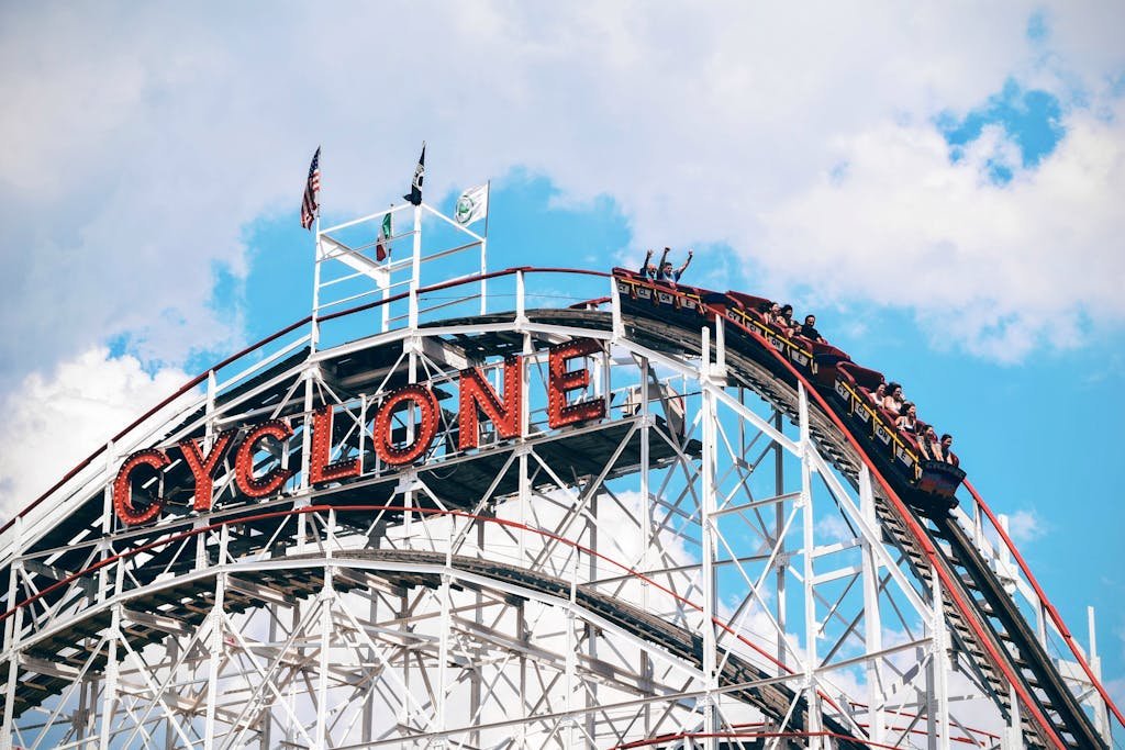 Cyclone Roller Coaster Ride