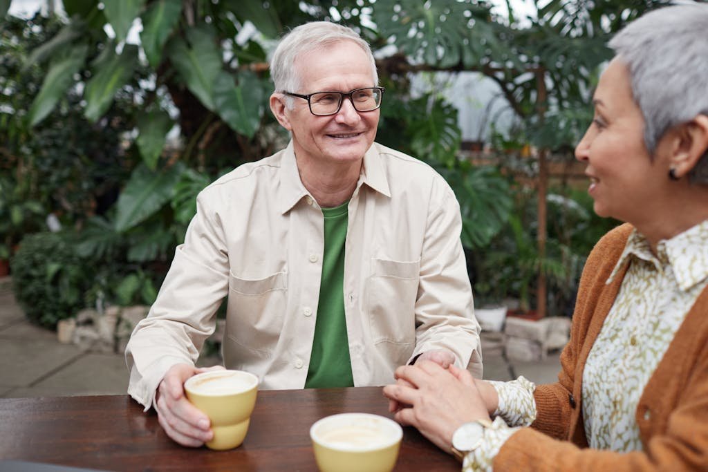 Couple Smiling While Looking at Each Other