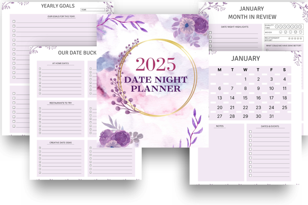 2025 Date Night Planner Mockup