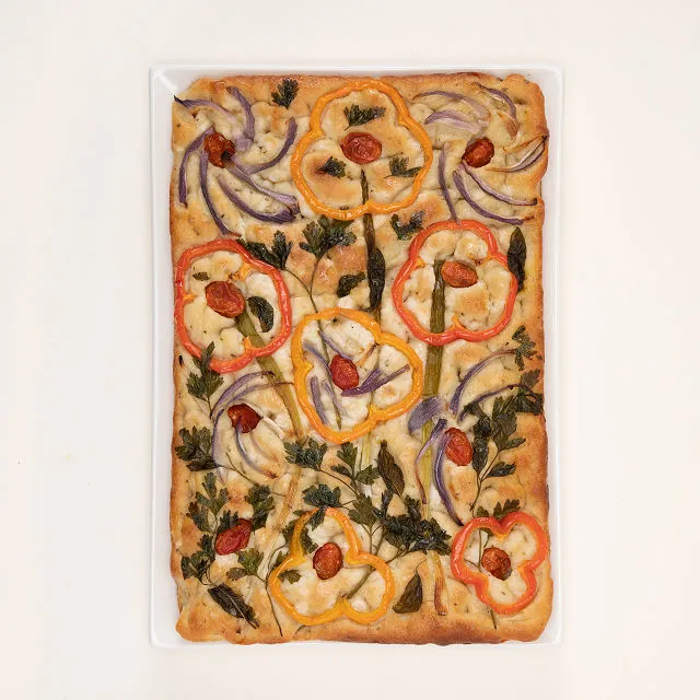 Decorative Focaccia Art Cooking Class image for date ideas for Capricorns