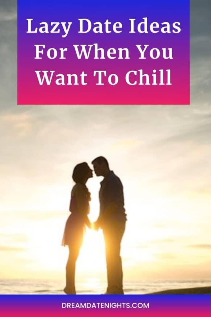 a couple standing in front of the sun for lazy date ideas for when you want to chill